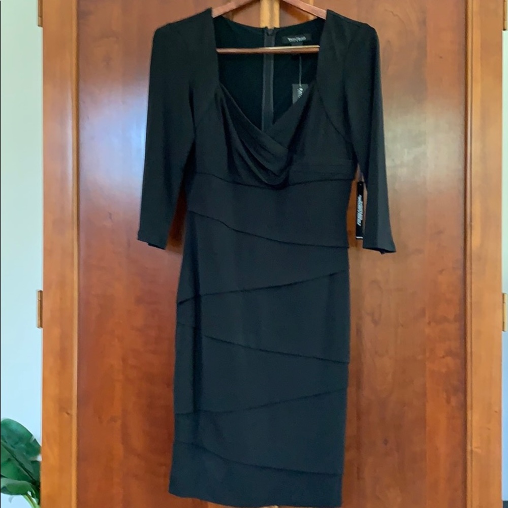 NWT White House Black Market Black Cocktail Dress